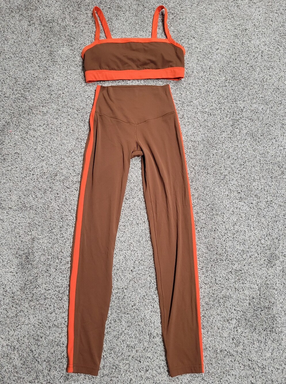 Aerie Color Block Leggings And Bra Set